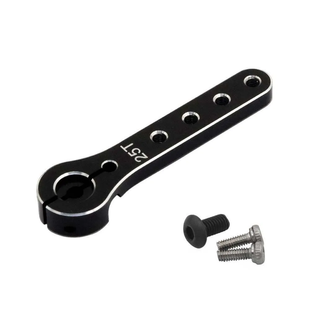 25T Metal Servo Arm Red Black Aluminum Alloy Servo Swing Arm Durable 56mm 25 Teeth Extension Steering Horn for RC Airplane Car - view 3