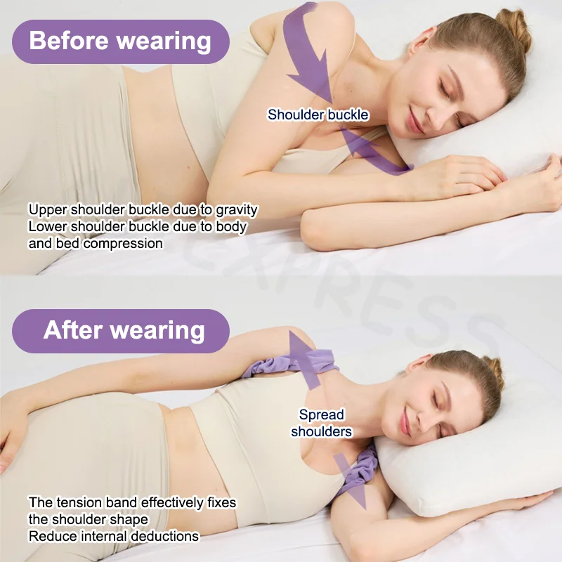 

Clavicle Fracture Back Correction Strap Scapula Home and Office Back Support Appliance Clavicular Fixation Strap