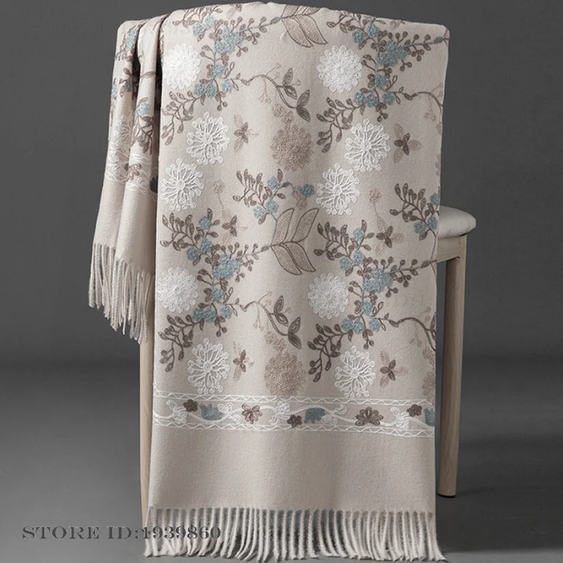 Damska kaszmirowa pashmina, sz – Woven Scarf Blanket recenzja i cena