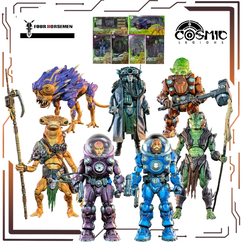 

Four Horsemen Studios 1/12 Mobile Figurines for The Cosmic Legions Bulls: Volume 1 Saracen Star Character Models As Gift for Boy