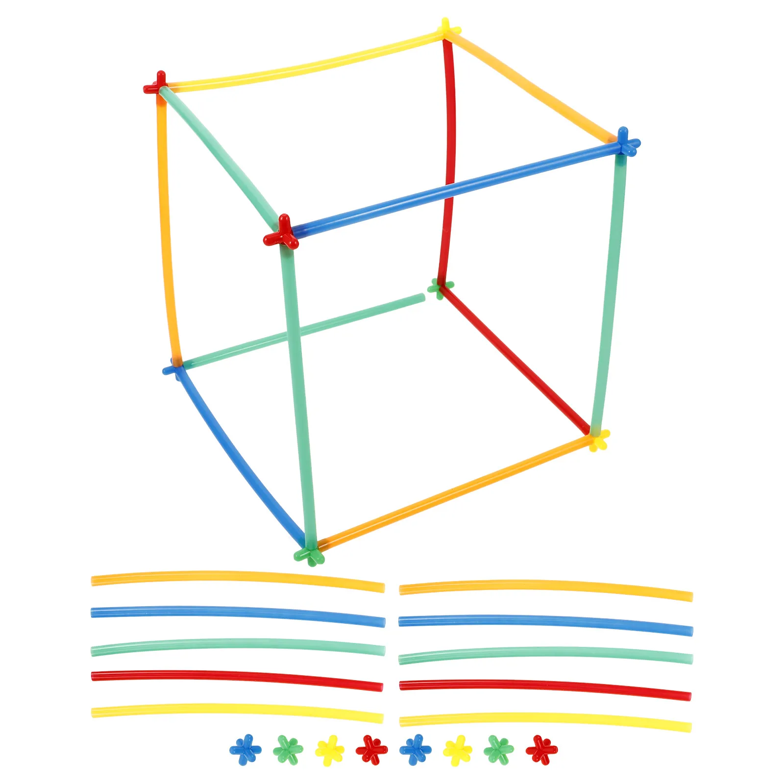 

Splicing Toys Bagged Interlocking Tinker Abs Straw Connectors Plastic Stem Child Educational Tool Enhances Creativity