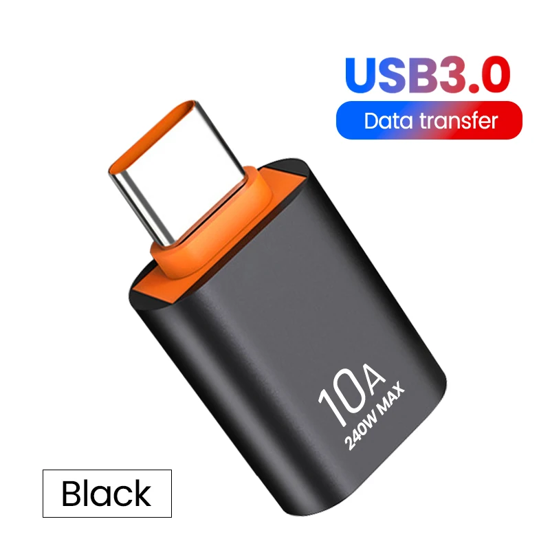 10A OTG USB 3.0 To Type C Adapter USB Female To Type c Male Fast Charging adadpter OTG USB C For Xiaomi Samsung Laptop PC image 3