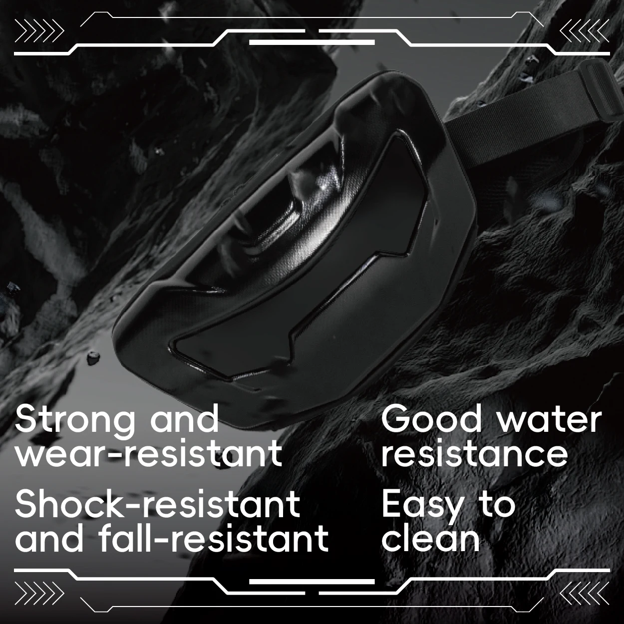 دراجة نارية ركوب حقيبة كتف لوي موتو جيب LED على ظهره حقيبة الهاتف المحمول حقيبة كروسبودي الرجال الذكية عرض على ظهره #6