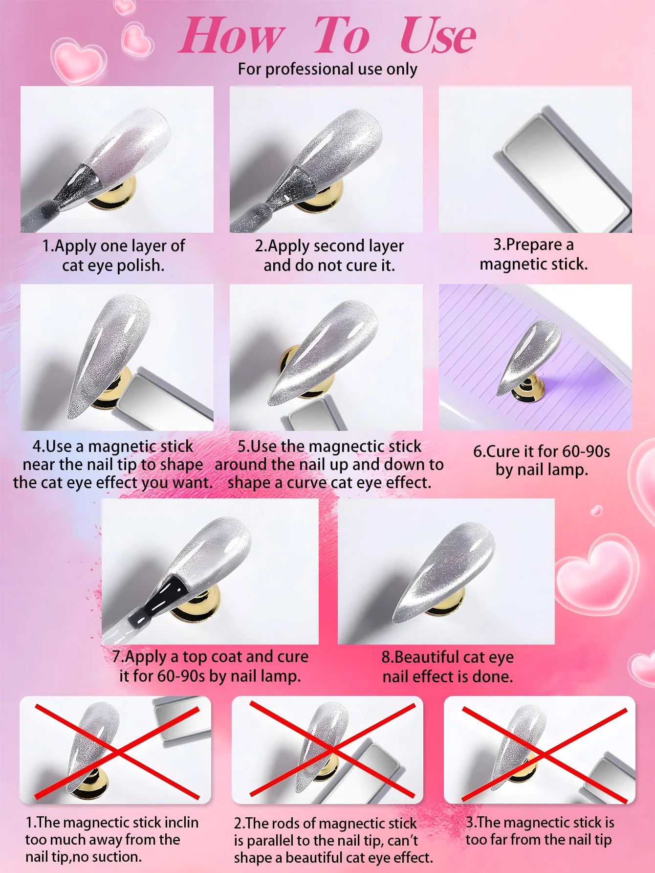 Un juego de 6 esmaltes de uñas en gel tipo ojo de gato, un juego de herramientas de manicura DIY de calidad de salón: esto es el regalo perfecto para mujeres y niñas.