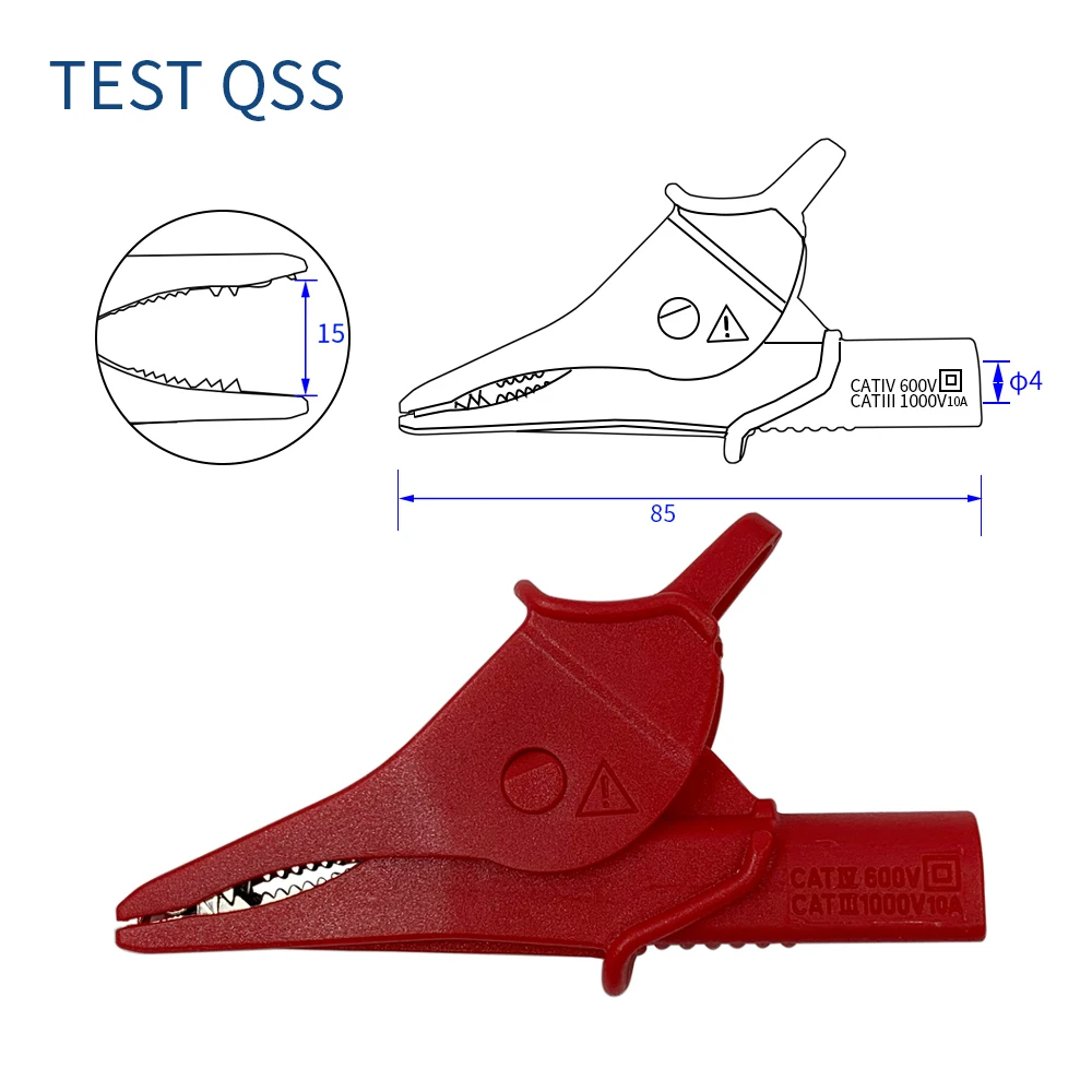Imagem -05 - Qss-kit de Teste de Multímetro Digital Conjunto de Sonda com Clipes Jacaré Gancho de Teste Fio Flexível 23 Pcs