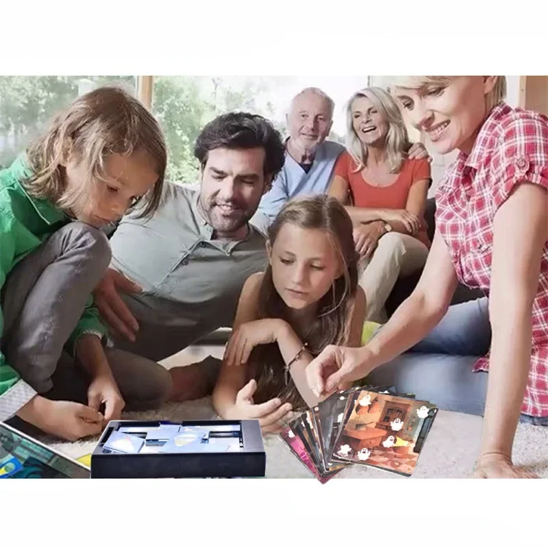 60 niveaux défis fantôme receveur logique pensée Puzzle éducation précoce jouet Halloween fête table jeux de société enfants cadeaux