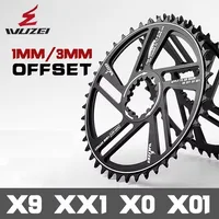 Plato compensado de 1mm/3mm 34T 36T 38T 40T 42T MTB, rueda dentada de bicicleta de estrella ancha y estrecha para piñones para SRAM X9 XX1 X0