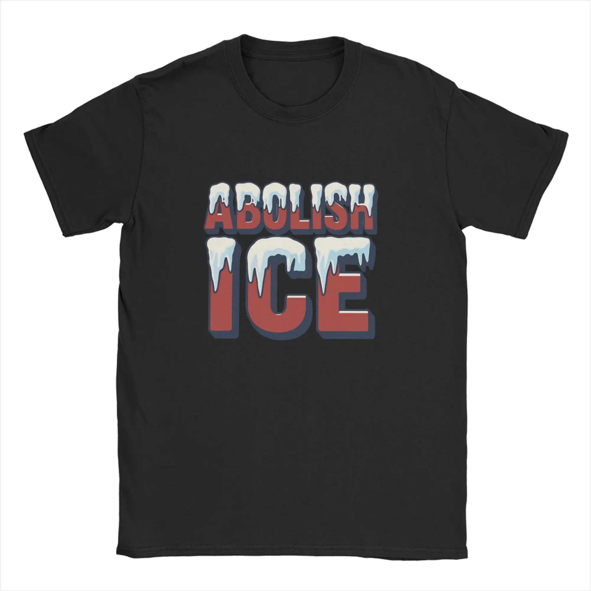 

Abolish ICE Cotton T Shirt For Men Summer Street Style T-Shirts O Neck Harajuku Tee Shirt Oversize Casual Tops
