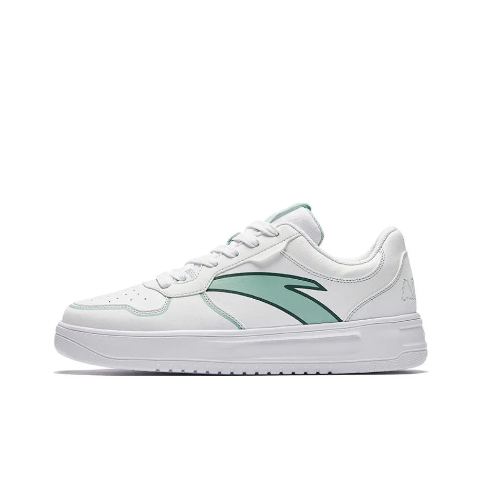 Anta Low top Skateboard Shoes Men's White Green 912438001Q-1