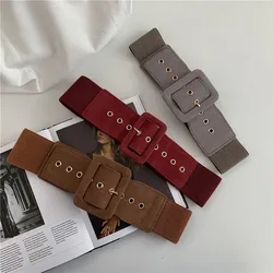 ALA Rising|2024G Cool Style Metal Holes Belts Vintage Susde High Quality Square Button Female Belts