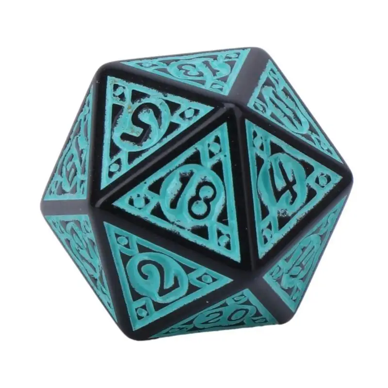 

R6FE 7Pcs Polyhedral Acrylic Dices Multiple Face Various Digital Game Dices Set