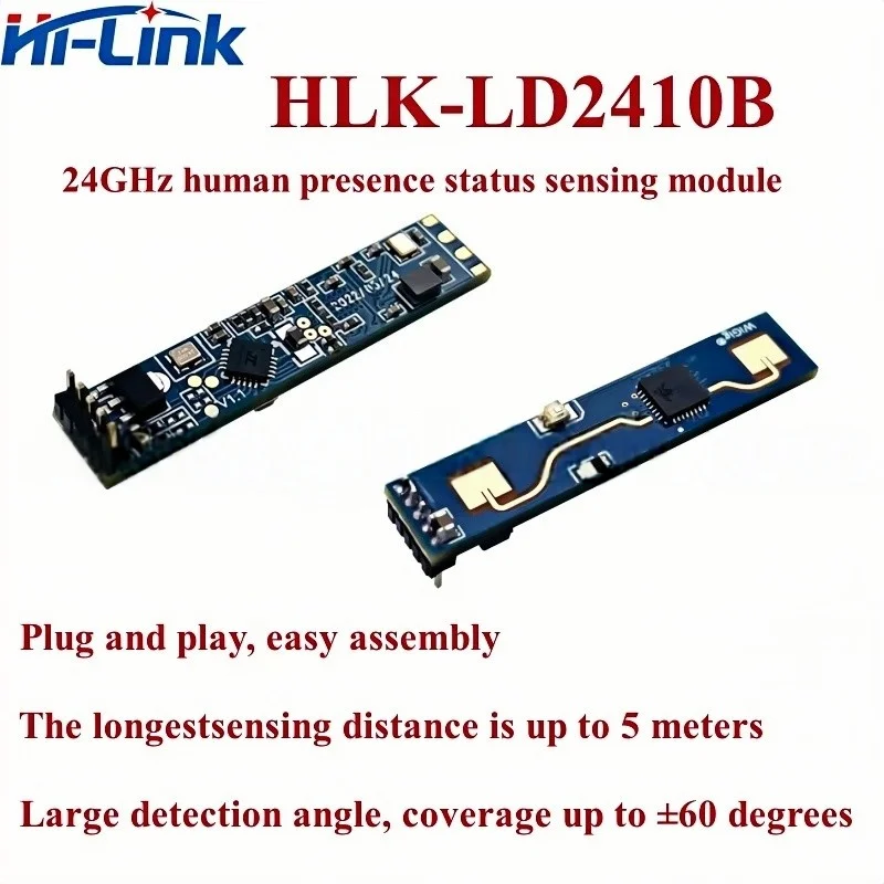 HLK-LD2402 지능형 인간 존재 레이더 모듈, Hilink 24Ghz, LD2401, LD2410B, LD2450, LD2410C, LD2412, LD2410S, LD2420, LD2461