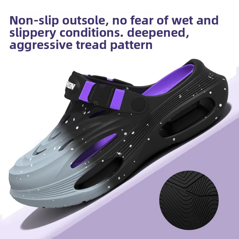 

Hole shoes men's 2026 new summer wear sports trend thick-soled non-slip deodorant breathable sandals