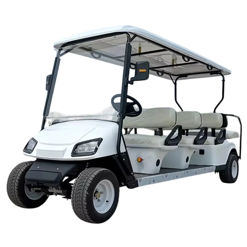 

2026 Новая модель стиля уличные легальные тележки для гольфа 4 6-местный гольф-багги охота 48 В 72 В электрическая тележка для гольфа с литиевой батареей