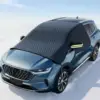 Snow Windshield Cover Heavy Duty Waterproof Protector Weatherproof Car Snow Windshield Cover for Vehicle Frost Water Rain Wind 1