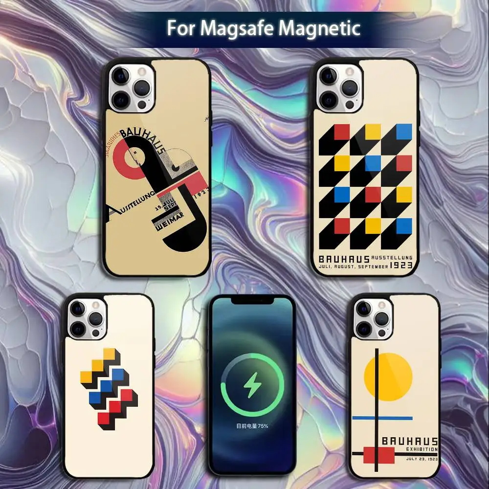 

Bauhaus Exhibition Art Phone Case For iPhone 16e,16,15,14,13,12,11,Plus,Pro,Max,Mini Magsafe Magnetic Wireless Charging