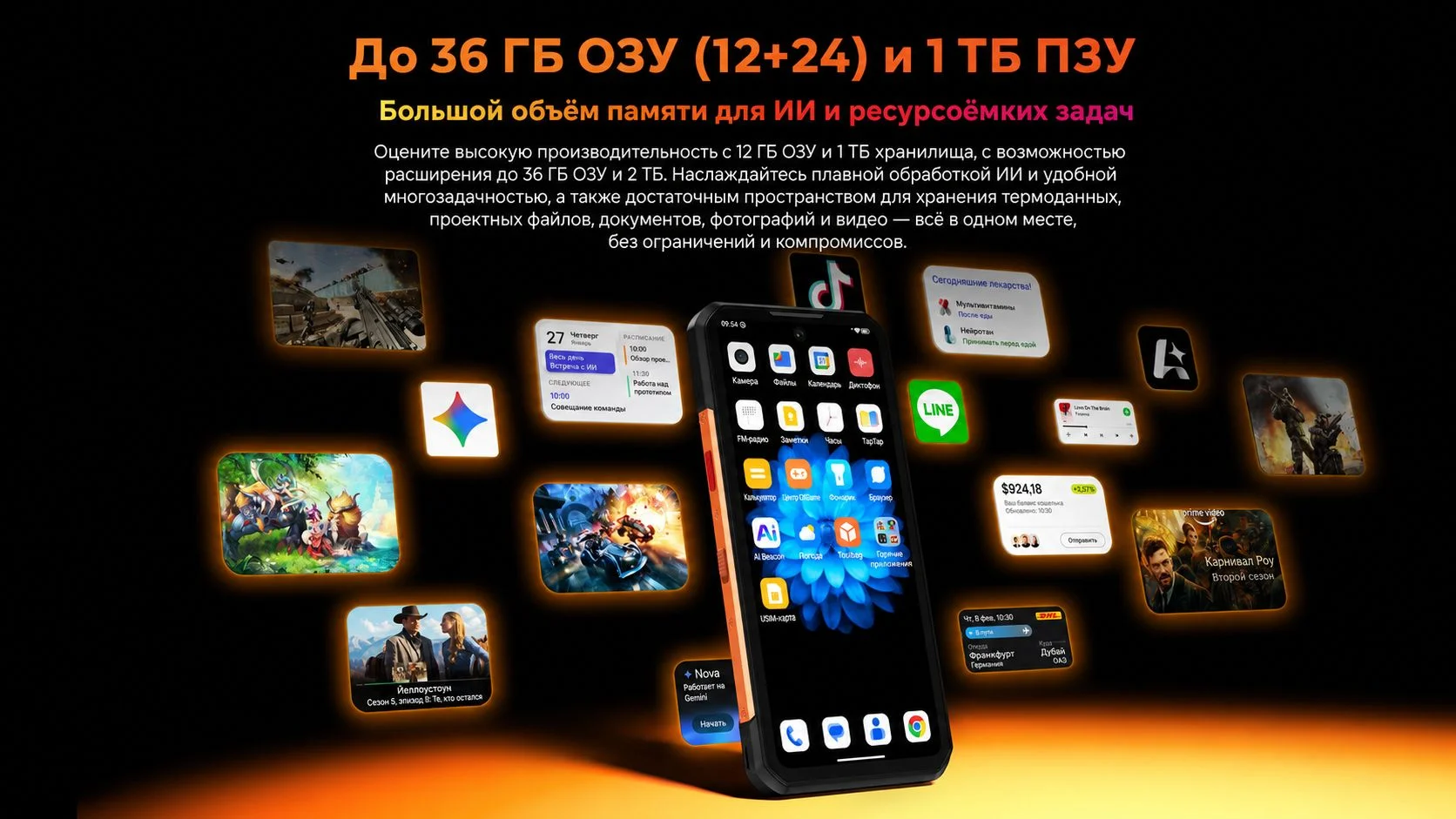 Oukitel Wp500 Ultra Protected Smartphone Ai Thermal Imager Privacy Button Dimension 8300 108Mp 10000Mah 36 Gb 1 Tb Ip68