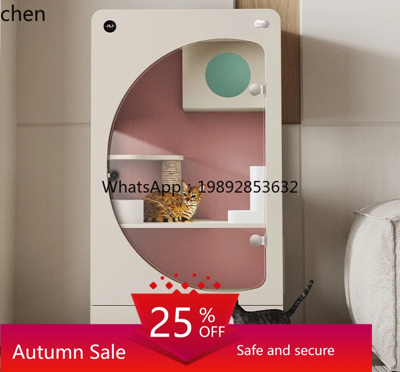 

Mansion constant temperature smart cat villa does not occupy a small apartment with fresh air cage household indoor