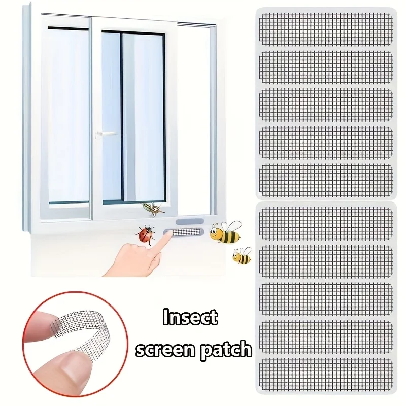 5/10/20Pcs Window Screen Repair Sticker Window Net Anti-mosquito Mesh Door Mosquito Netting Patch Repair Broken Hole Screen Net