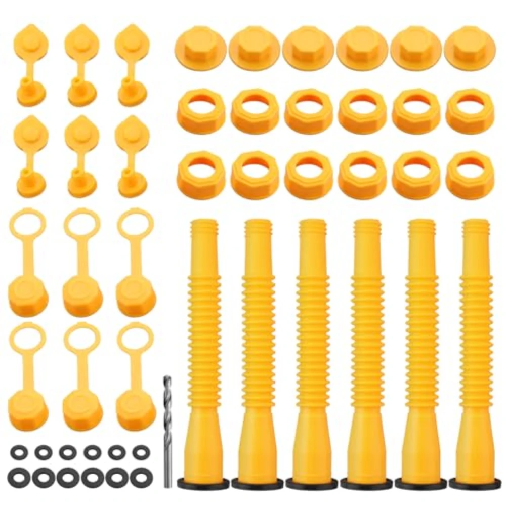 

Комплект для замены носика газового баллона EYPINS, сменная насадка для вентиляционного отверстия, 6 комплектов насадок для газового баллона для большинства 1/2/5/10 галлонов, масляная банка без протечек, 49 шт.