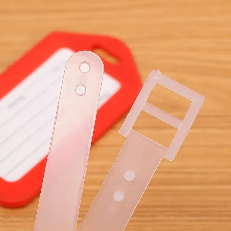 2/10PCS Luggage Tags Durable Plastic Baggage ID Holders with Address Label Travel Suitcase Name Tags for Women Men