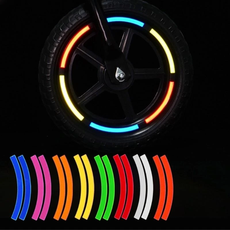  Child Balance Bike Stickers Reflective Tire Sticker Kids Balance Bike Sticker