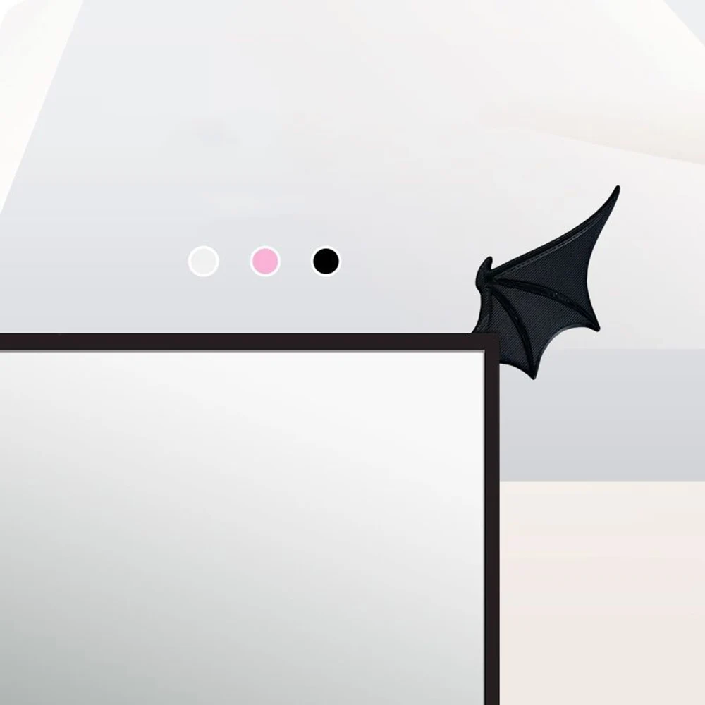 1 Pair Bat Wings Ornaments Bat Esports Room Decoration Ornaments DIY Monitor Decoration Monitor Cute Creative Simple Decoration