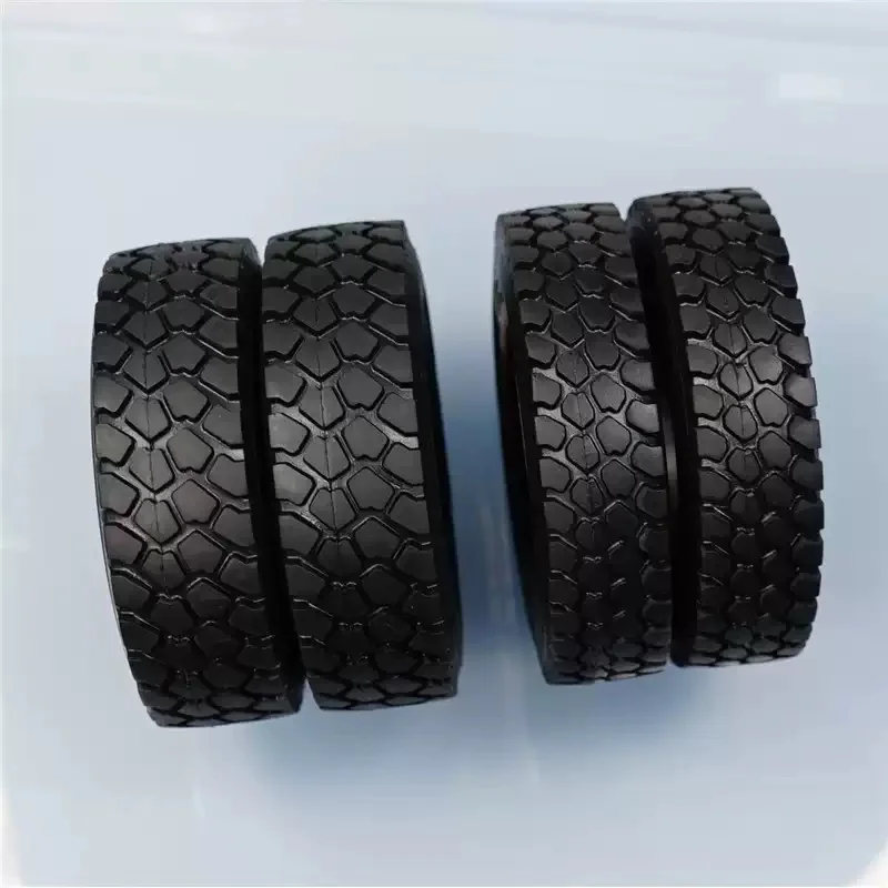 Rubber Tire for 1/14 Tamiya RC Truck Car for Scania 770S BENZ 3363 VOLVO FH16 MAN Diy Parts Toys