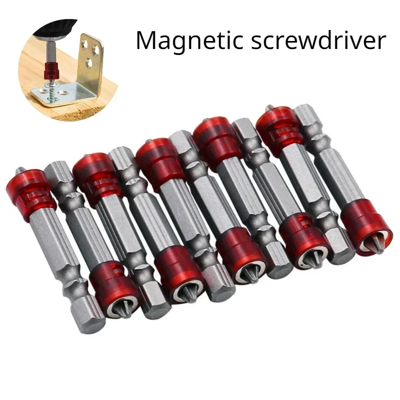 4/1pcs New Magnetic Screwdriver Bit PH2 Cross-head 1/4 Inch Hex Shank Screwdriver Holder Ring for House Working Screwdriver Kit