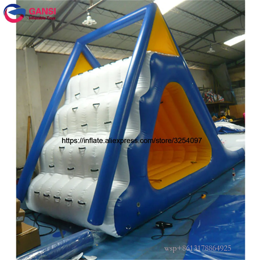 Adults Sport Aqua Water Fun Park Triangle Water Slides Inflatables Adults Commercial