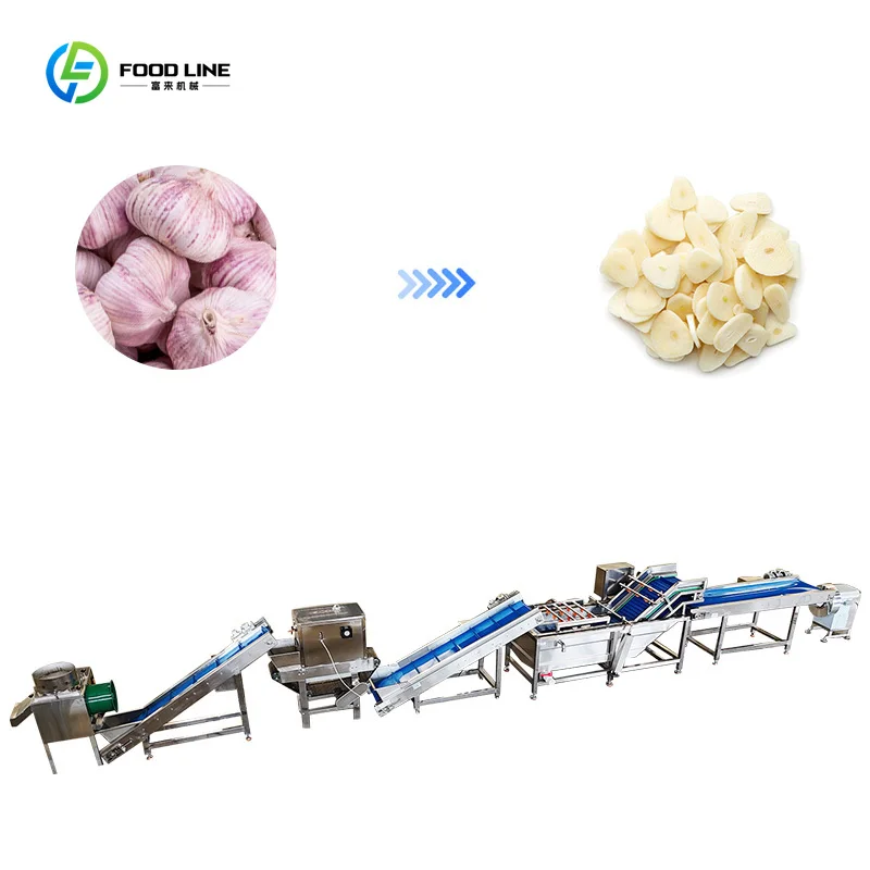 Auto Garlic Peeling Packing Processing Line Labor Saving Solution for Industrial Food Plant Custom