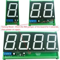 1-4 Bit DC 12V 24V 1.8 inch DIN shell RS485 Modbus RTU Digital Tube LED Board PLC IO Expanding Board