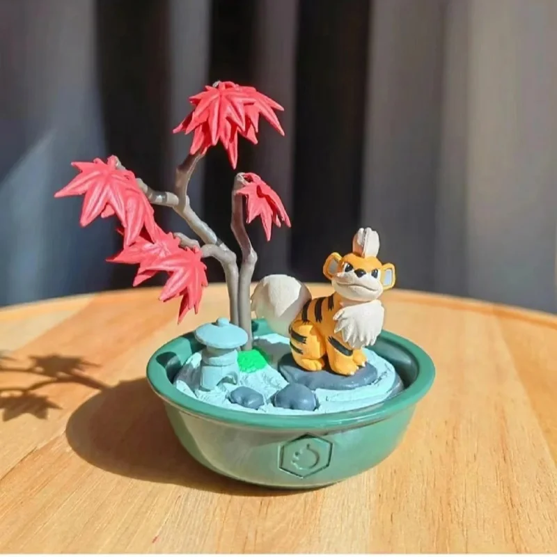 Iginal Re-Ment Pokemon Bonsai Collection 2 Little Four Seasons Story Vinyl Face Blind Box Toy Squirtle Ornamenten Speelgoed Geschenken