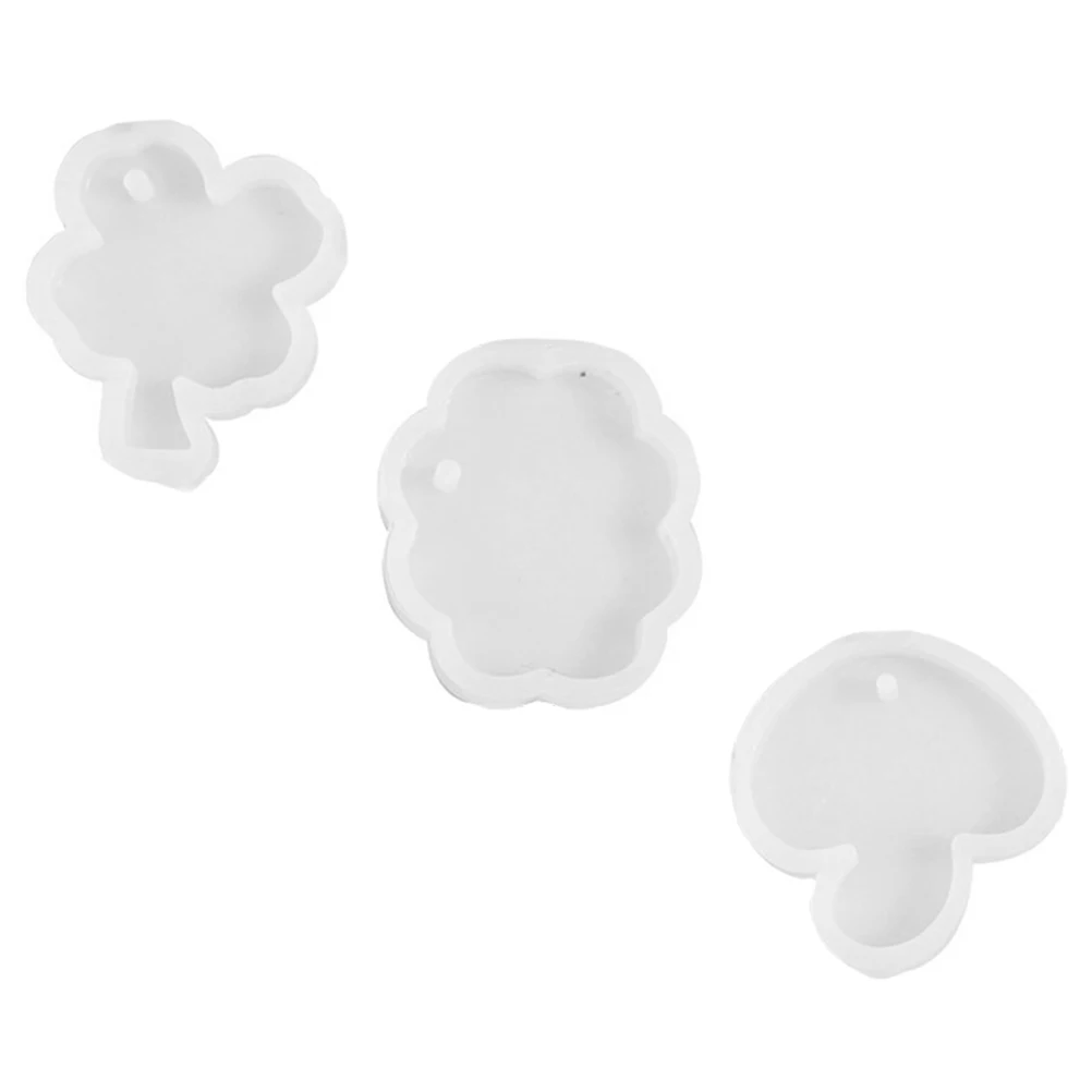 

3pcs Silicone Pendant Mold Crystal Jewelry Making Diy Resin Casting Tray For Necklace Bracelet Hanging Ornament Mould