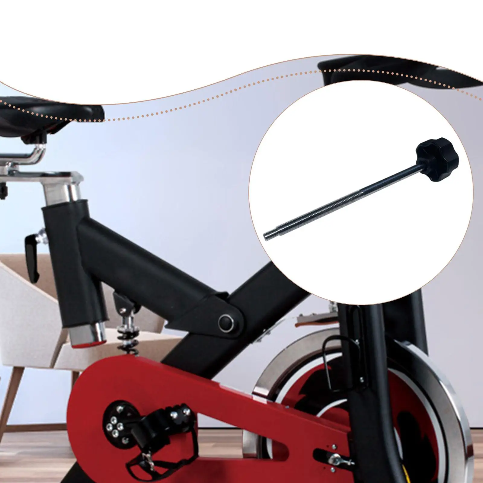 Universal Exercise Bike Resistance Knob Brake Lever Replacement Metal Plastic for Stationary Fitness Bicycle Workout