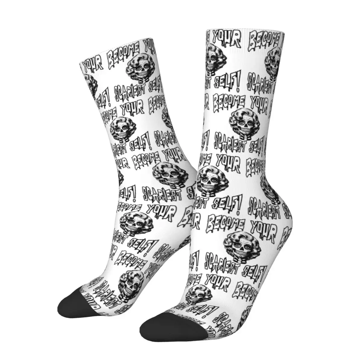 Become Your Scariest Self!Halloween Collection Socks Harajuku Sweat Absorbing Stockings All Season Long Socks for Unisex Gifts