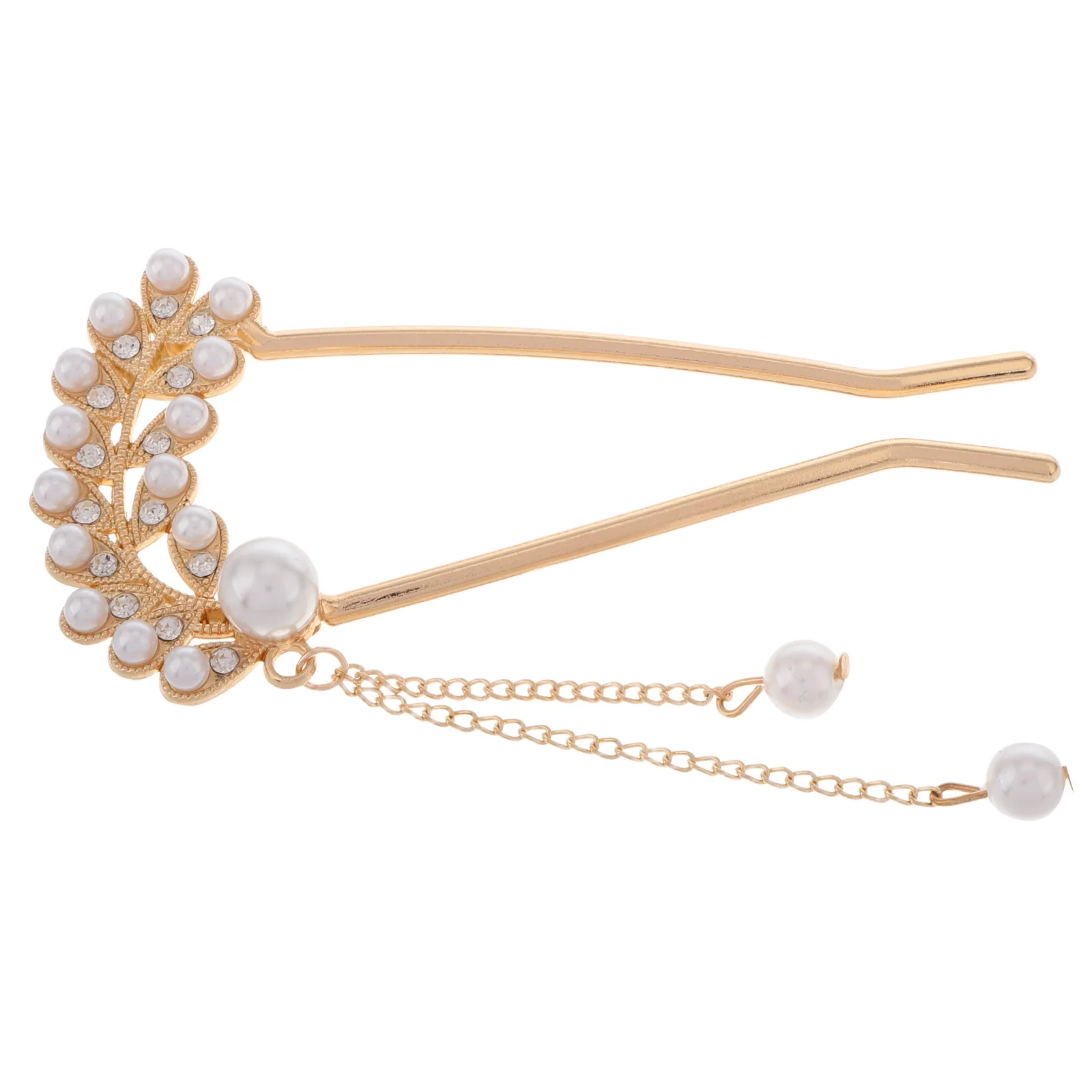 

Pearl U Shaped Hairpin Metal Elegant Fork Stylish Women Clips Bun Hairstyles Bridal Wedding Chignon Hairpins Vintage Accessories