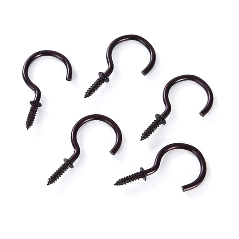  18 Pieces Ceiling Screw Hooks Outdoor String Light Hooks Easy Installation