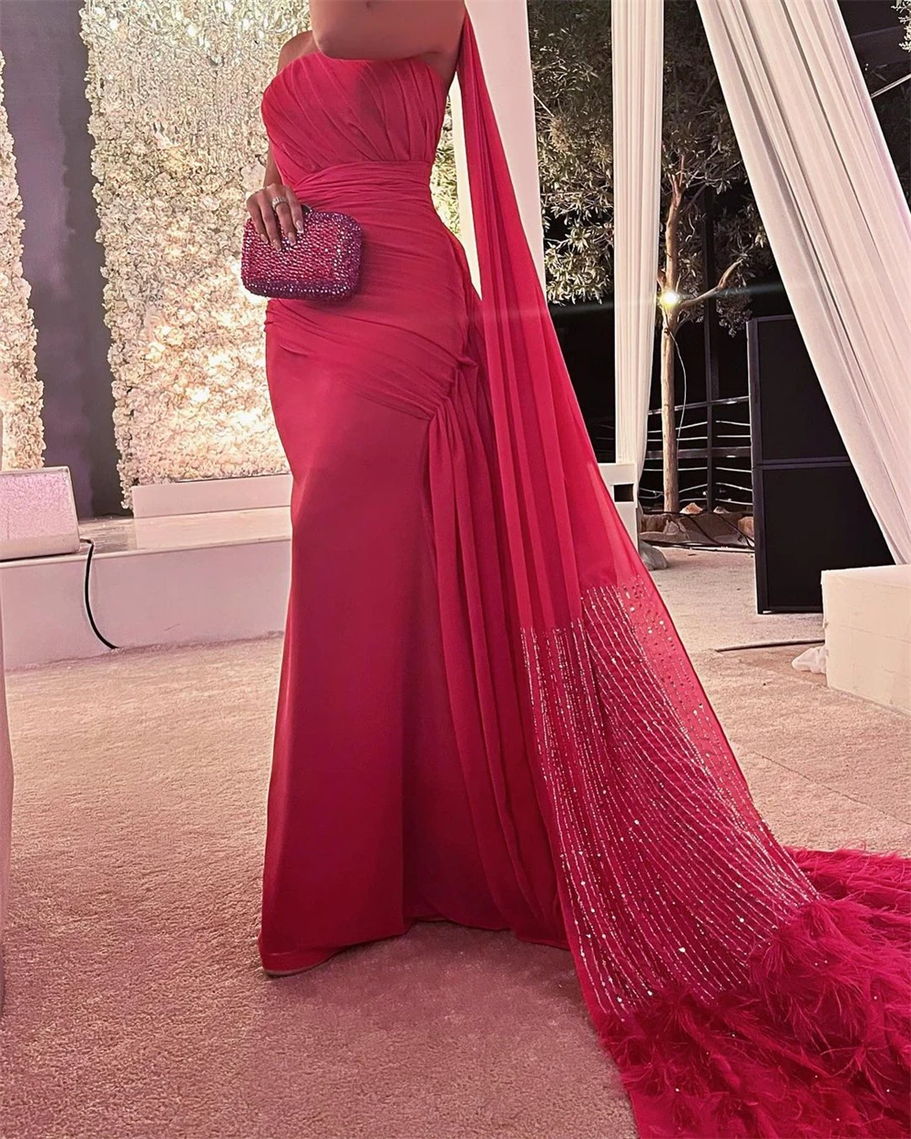 الرجعية حمالة غمد فساتين المشاهير فستان الحفلة الراقصة سرق أكمام الطابق طول الشيفون فساتين السهرة الرسمية Veachernierreózia #4