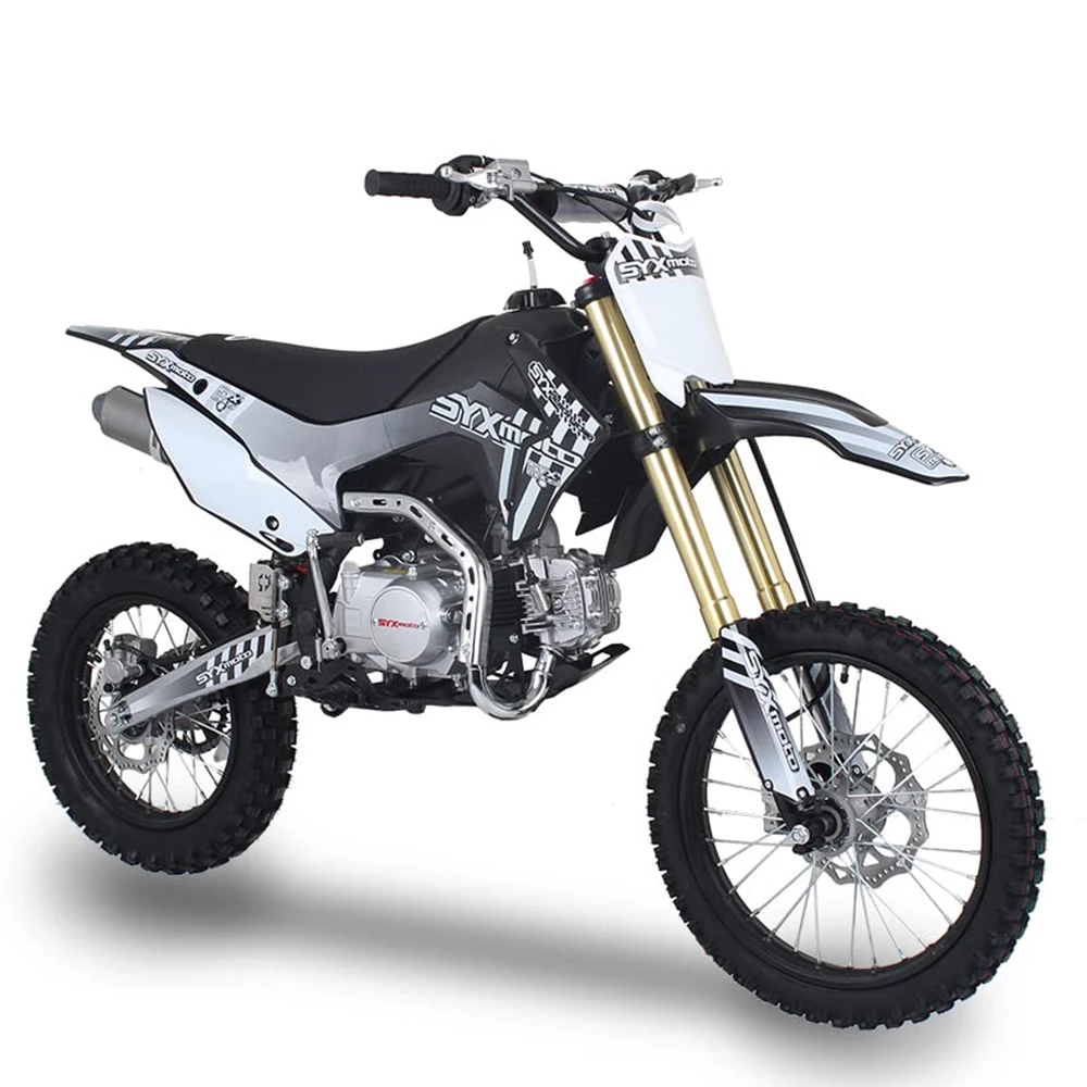 125cc Motorcycle for Teens 14+ Years 4-Stroke Gas-Powered Dirt Bike Off-Road Motorcycle for Adult Kick Start Manual Transmission