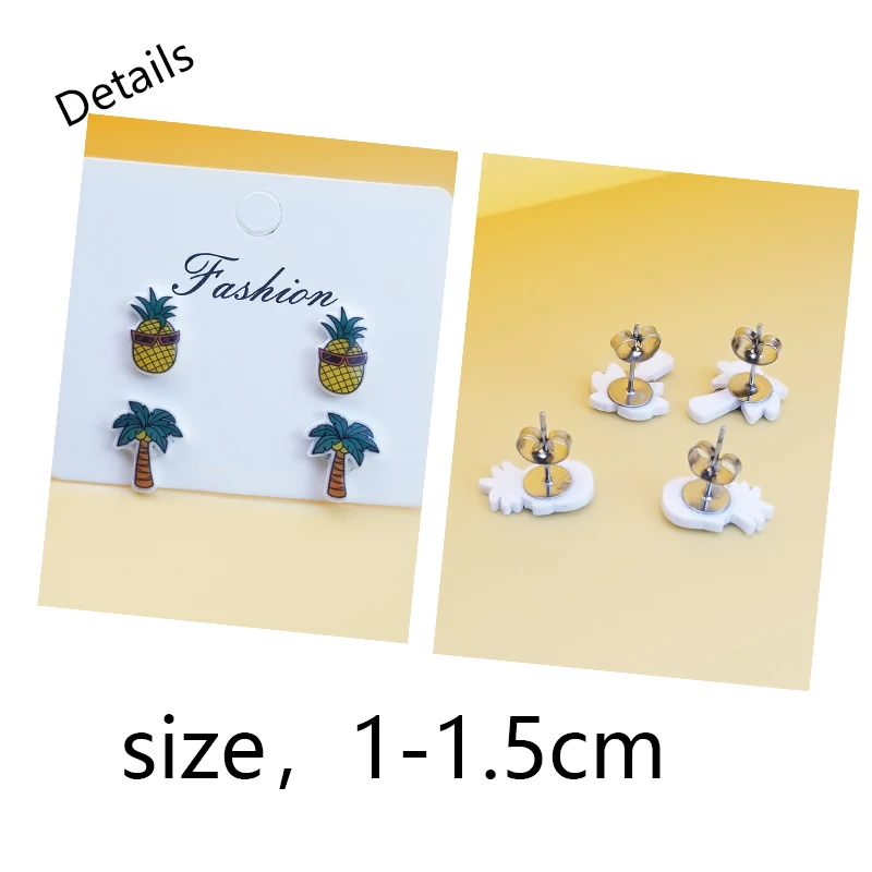 2023 Cartoon Smiling Border Collie Dogs Acrylic Stud Earrings Resin Epoxy Ear Fashion Jewelry Earrings for Women Girls