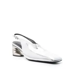 Sandalias de tacón alto transparentes para mujer, zapatos de punta cuadrada gruesa, color negro, a la moda, 2024
