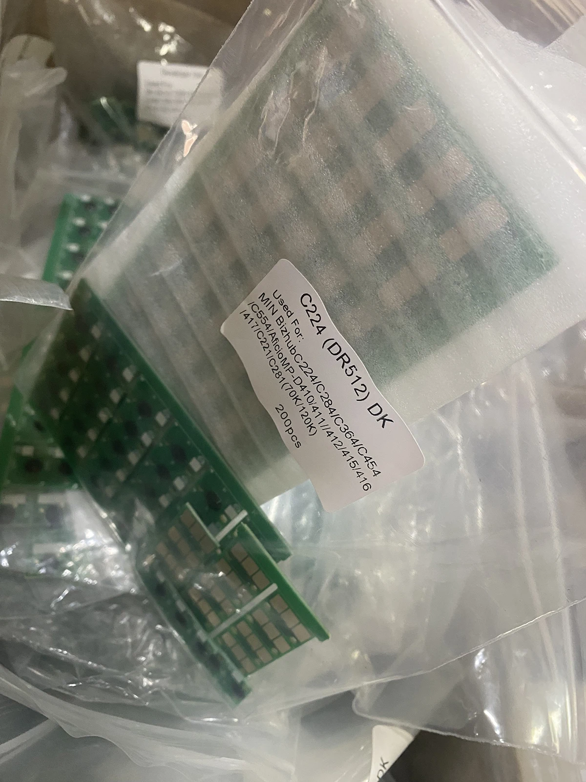 

20 шт. DR512 DR 512 чип барабана для Konica Minolta bizhub C224 C364 C284 C454 C554 7822 7828 цветной лазерный картридж сброса