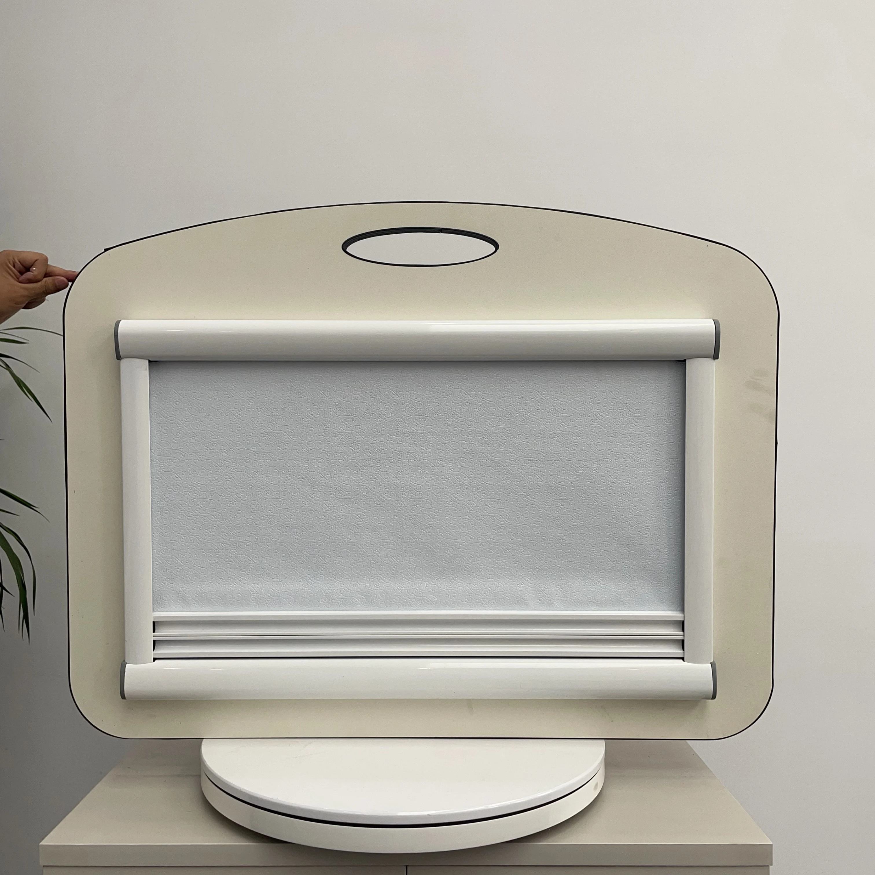 Dual Glazed Acrylic Glass Window for RV Sliding Curved Window Accessory for Caravans and Campers view 3