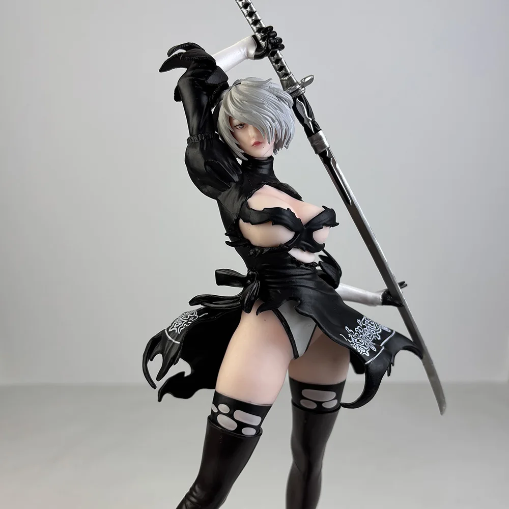 32 سم NieR: Automata Pod YoRHa رقم. 2 نوع B 2B اثنين رئيس PVC عمل الشكل أنيمي نموذج لجسم لعبة جمع دمية هدية