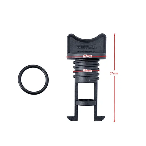 Reemplazo de tapón de drenaje de barco de nailon para balsa de yate marino con rosca gruesa de 17mm, tapón de drenaje de tamaño estándar, accesorios para canoa y Kayak