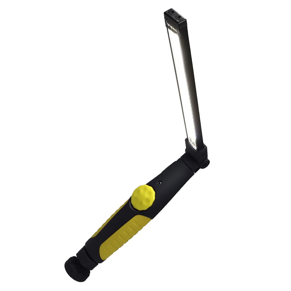 

Rechargeable Work Lamp COB Light Portable Inspection Flashlight Collapsible Foldable Brightness Adjustable 360 DegreeBracket ABS