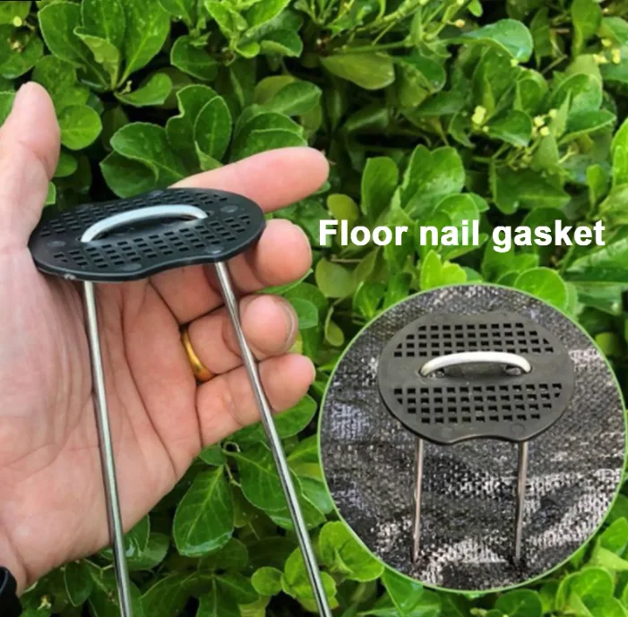 دبابيس مجلفنة شديدة التحمل من النوع U مع جوانات، دبابيس مناظر طبيعية، أوتاد حديقة، أوتاد سياج سبايك، أوتاد تأمين خيمة العشب #4