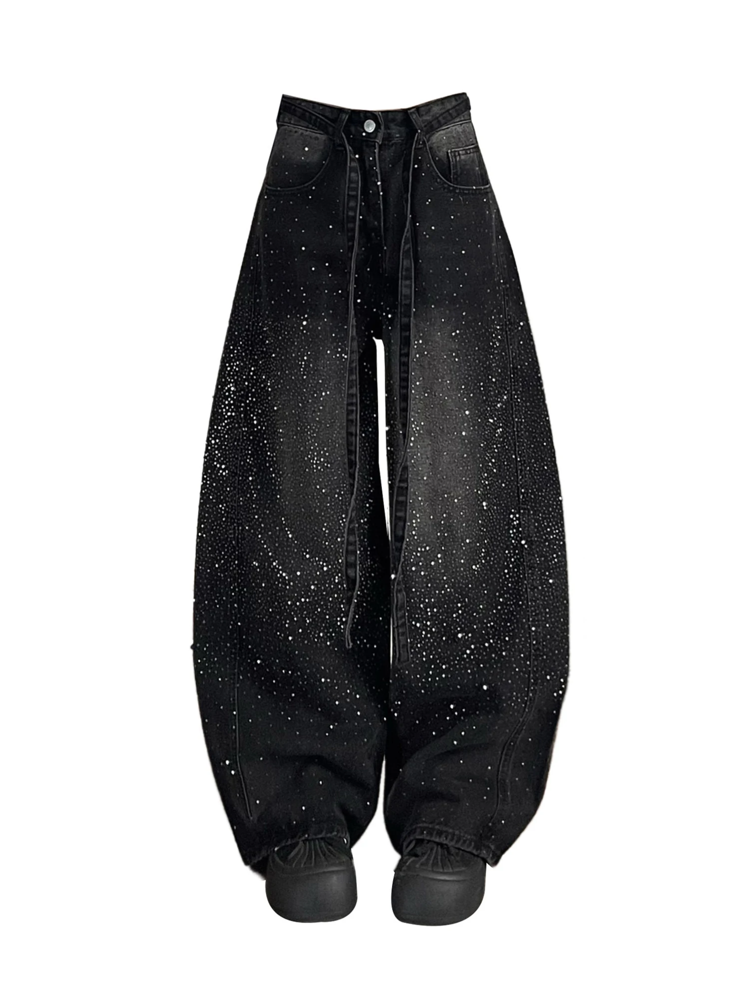 

Women Black Gothic Emo Y2k Baggy Jeans Japandi Style Oversize Jean Pants Vintage Harajuku Denim Trouser Alternative Clothes 2026