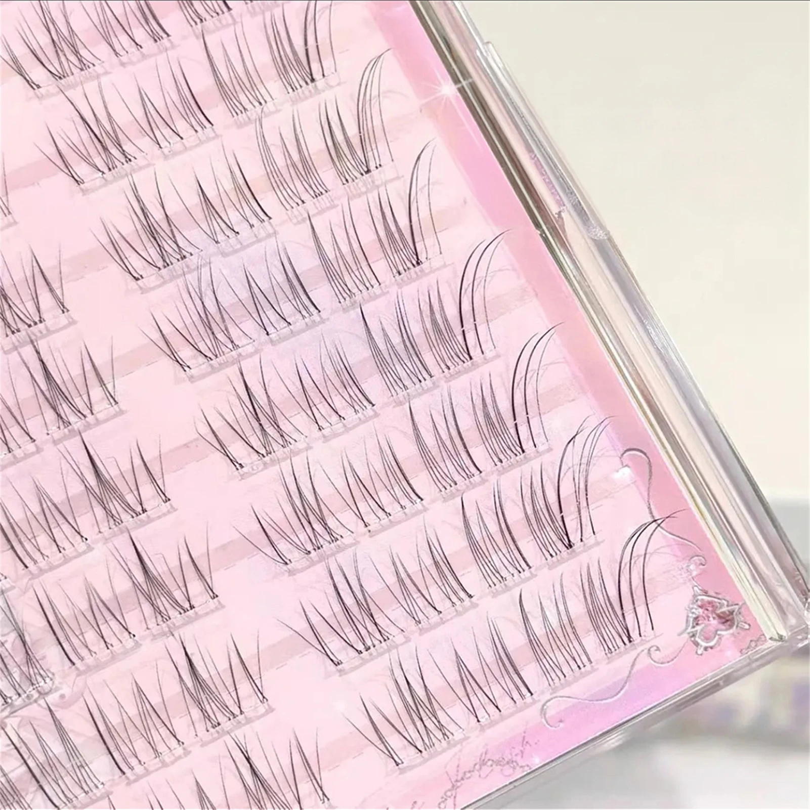 C حليقة 8-14 مللي متر لتقوم بها بنفسك مجموعات الرموش الثعلب على شكل يطير Wispy لتقوم بها بنفسك مجموعات الرموش الطبيعية لاش تمديد الرموش وهمية هزلية